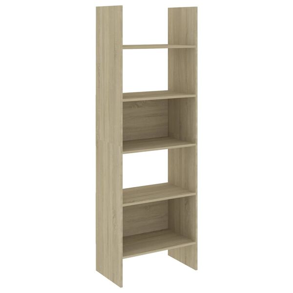 vidaXL 4 Piece Book Cabinet Set Sonoma Oak Engineered Wood