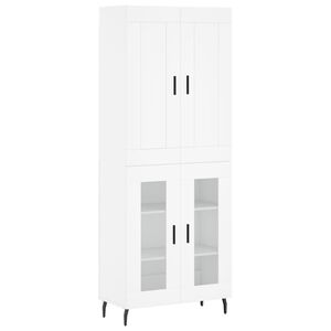 vidaXL Highboard White 69.5x34x180 cm Engineered Wood