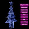 vidaXL Christmas Tree with 240 LEDs Blue 180 cm Acrylic