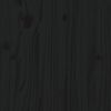vidaXL Bed Headboard Black 166x4x100 cm Solid Wood Pine