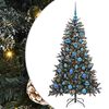 vidaXL Artificial Christmas Tree with 150 LEDs with Stand Green 150 cm