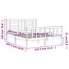 vidaXL Bed Frame without Mattress White 160x200 cm Solid Wood Pine