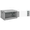 vidaXL Network Cabinet with Storage Grey 53 x 45 x 30 cm Steel