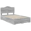 vidaXL Bed Frame with Drawer Grey Sonoma 120 x 190 cm Engineered Wood