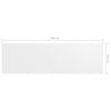 vidaXL Balcony Screen White 120x400 cm Oxford Fabric