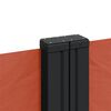vidaXL Retractable Side Awning Terracotta 140x600 cm