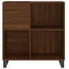 vidaXL Record Cabinet Brown Oak 84.5x38x89 cm Engineered Wood
