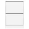 vidaXL Shoe Cabinet White 60x21x87.5 cm Engineered Wood