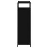 vidaXL Shoe Cabinet Black 75x34x112 cm Engineered Wood