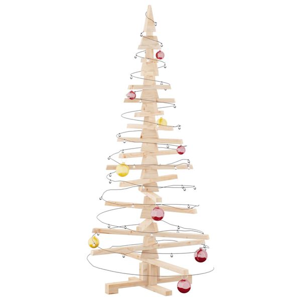 vidaXL Wooden Christmas Tree for Decoration 150 cm Solid Wood Pine