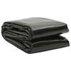 vidaXL Pool Cover Black 732x366 cm PE