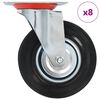 vidaXL 8 pcs Swivel Casters 125 mm