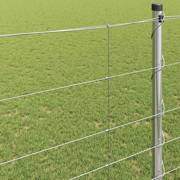 vidaXL Field Fence Silver 50 x 1.4 m Galvanised steel