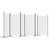 vidaXL 6-Panel Room Divider White 520x180 cm Fabric