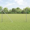 vidaXL Fence with Post Silver 1.4 x 10 m Steel