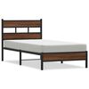 vidaXL Bed Frame without Mattress Brown Oak 107x203 cm Engineered Wood