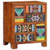 vidaXL Sideboard Multicolour 50x35x60 Solid Wood Acacia
