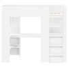 vidaXL Loft Bed Frame with Desk White 90 x 190 cm Engineered Wood