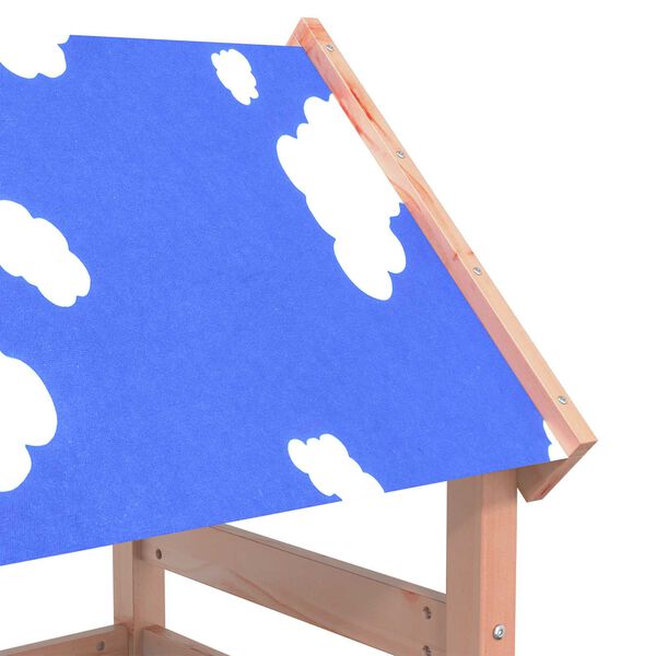 vidaXL Play Tower Brown 52.5 x 110.5 x 215 cm Solid Douglas Wood