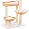 vidaXL Cat Tree with Sisal Scratching Post Natural Willow Wood