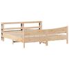 vidaXL Bed Frame with Headboard 180x200 cm Super King Solid Wood Pine
