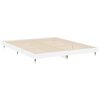 vidaXL Bed Frame without Mattress High Gloss White 180x200 cm Super King