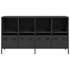 vidaXL Sideboard Black 135x39x73.5 cm Cold-rolled Steel