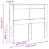 vidaXL Headboard with Headboard Old Wood 120 cm Engineered Wood
