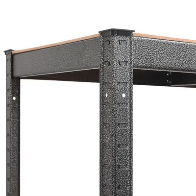vidaXL 5-Layer Heavy-duty Shelf Grey Steel&Engineered Wood