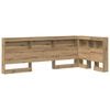 vidaXL Storage Headboard with Shelf Artisan Oak 90 cm Engineered Wood