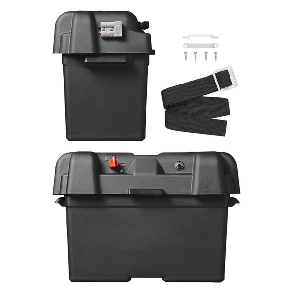 ProPlus Battery Box with USB and Voltmeter 35x18x23 cm