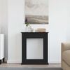 vidaXL Fireplace Surround Black Oak 75x20x87.5 cm Engineered Wood