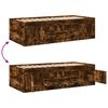 vidaXL Daybed with Drawers without Mattress Smoked Oak 90x190 cm Single