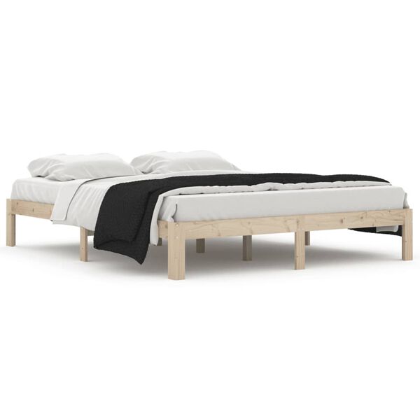 vidaXL Bed Frame without Mattress Solid Wood Pine 160x200cm
