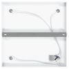 vidaXL Ceiling Spotlight with Spotlights White 26 x 26 x 16.5 cm Metal
