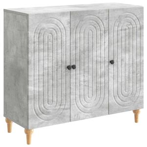 vidaXL Sideboard Concrete Grey 89 x 34.5 x 80 cm Engineered Wood