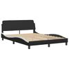 vidaXL Bed Frame without Mattress "Zadar" Black and White 120x200 cm Faux Leather