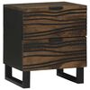 vidaXL Bedside Cabinet Walnut 40 x 33 x 46 cm Solid Acacia wood