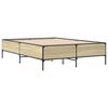 vidaXL Bed Frame without Mattress Sonoma Oak 120x200 cm