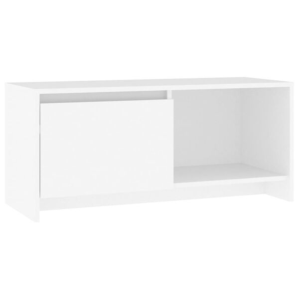 vidaXL TV Cabinet White 90x35x40 cm Engineered Wood