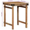 vidaXL Dining Table Brown 60 x 55 x 76 cm Solid reclaimed wood