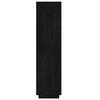 vidaXL Book Cabinet/Room Divider Black 60x35x135 cm Solid Pinewood