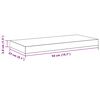 vidaXL Floating Wall Shelves 2 pcs White 50x23x3.8 cm MDF
