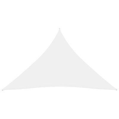 vidaXL Sunshade Sail Oxford Fabric Triangular 3x3x3 m White