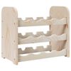 vidaXL Wine Rack 43x25x37 cm Solid Wood Pine