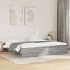 vidaXL Bed Frame without Mattress Grey Sonoma 180x200 cm Super King Engineered Wood