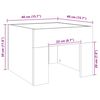 vidaXL Coffee Table with Infinity LED White 40x40x30 cm