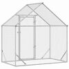 vidaXL Chicken Cage Silver 170 x 100 x 177 cm Galvanised Steel