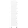vidaXL Locker Cabinet White 38x40x180 cm Steel