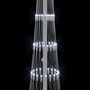 vidaXL LED Christmas Tree with Stand Cool White 51 x 51 x 190 cm Metal